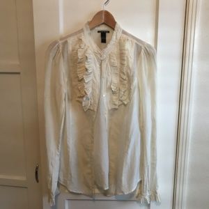 Tuxedo inspired blouse